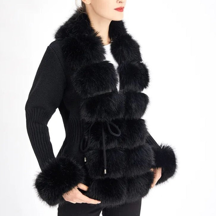 Giulia Fur Cardigan - northshorefashion