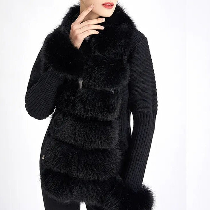 Giulia Fur Cardigan - northshorefashion