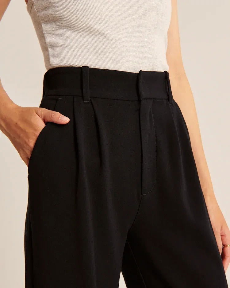 Tailored Wide-Leg Pants - northshorefashion