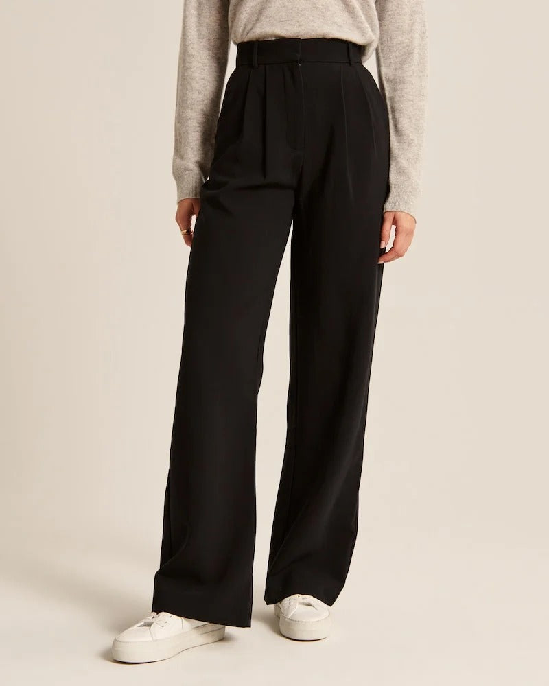 Tailored Wide-Leg Pants - northshorefashion