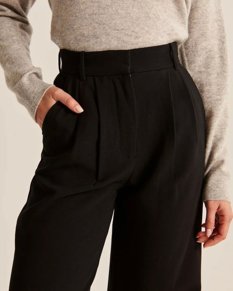 Tailored Wide-Leg Pants - northshorefashion