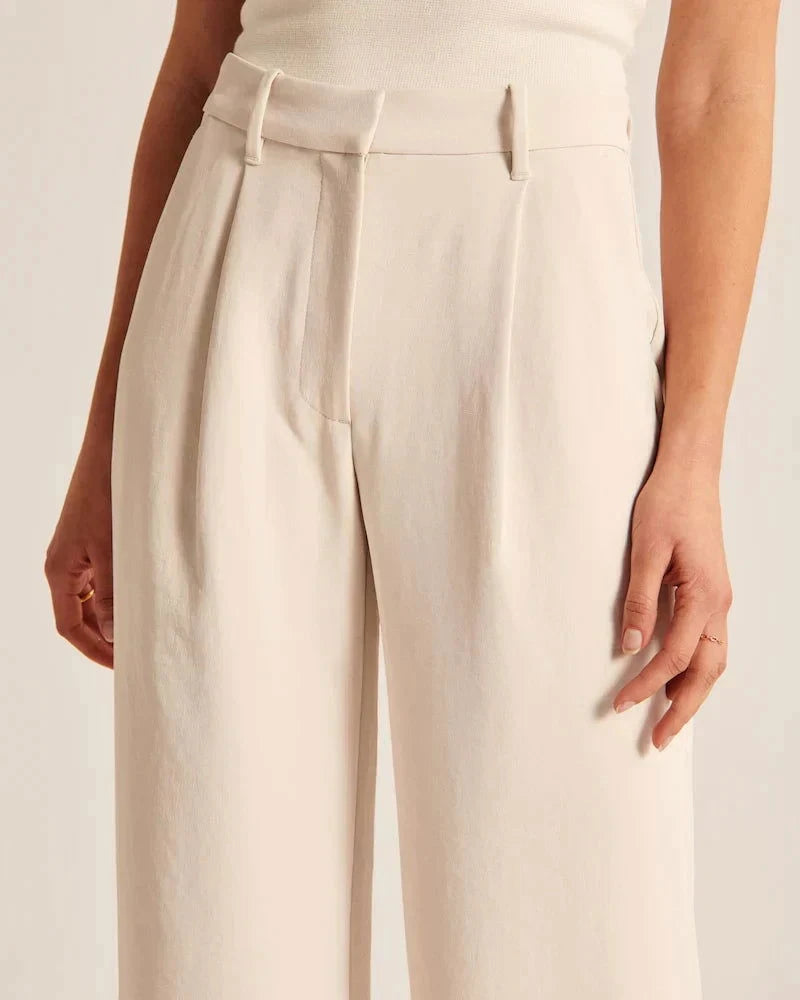 Tailored Wide-Leg Pants - northshorefashion