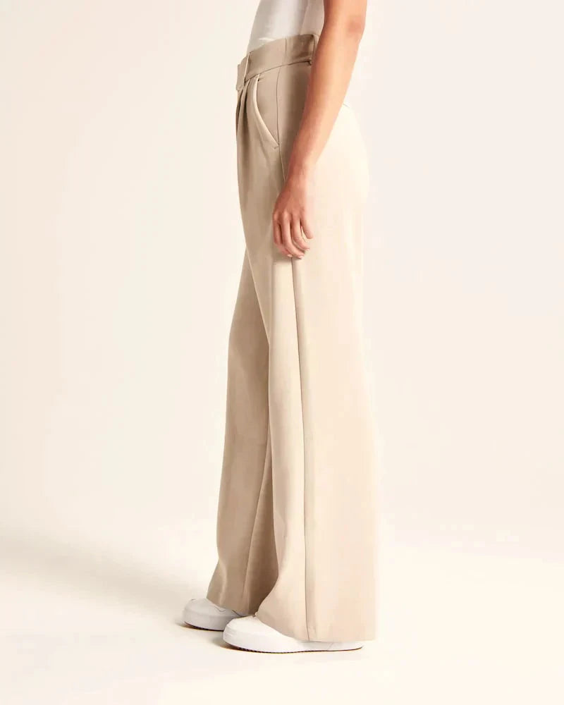 Tailored Wide-Leg Pants - northshorefashion