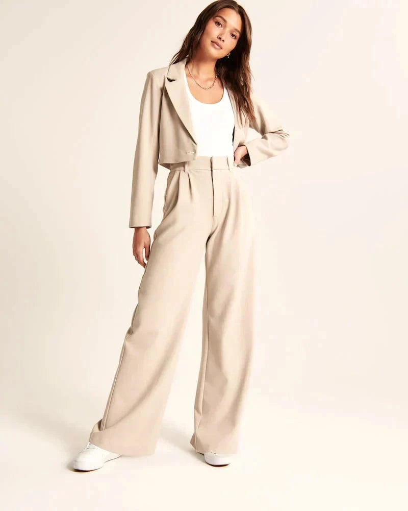 Tailored Wide-Leg Pants - northshorefashion