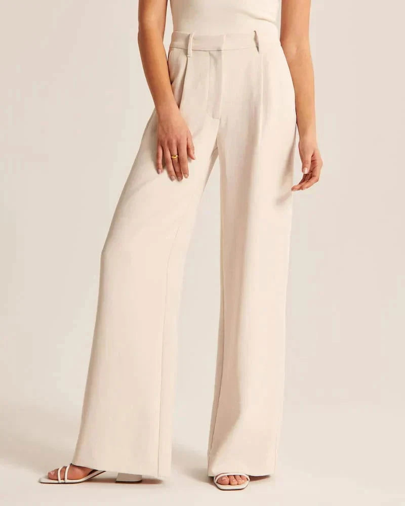 Tailored Wide-Leg Pants - northshorefashion