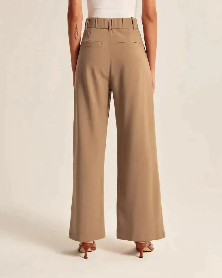 Tailored Wide-Leg Pants - northshorefashion