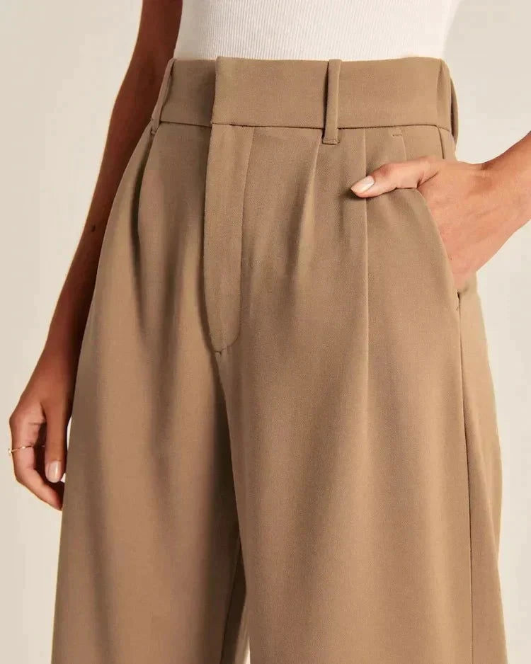 Tailored Wide-Leg Pants - northshorefashion