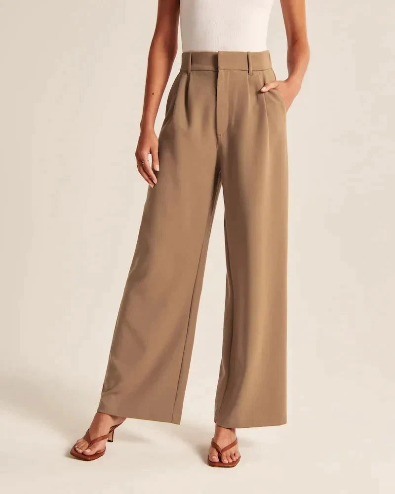 Tailored Wide-Leg Pants - northshorefashion