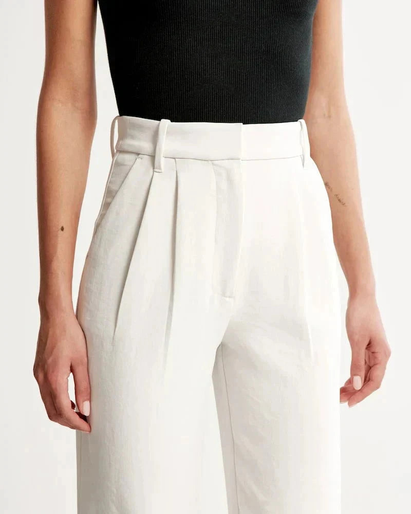 Tailored Wide-Leg Pants - northshorefashion