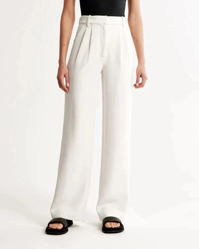 Tailored Wide-Leg Pants - northshorefashion