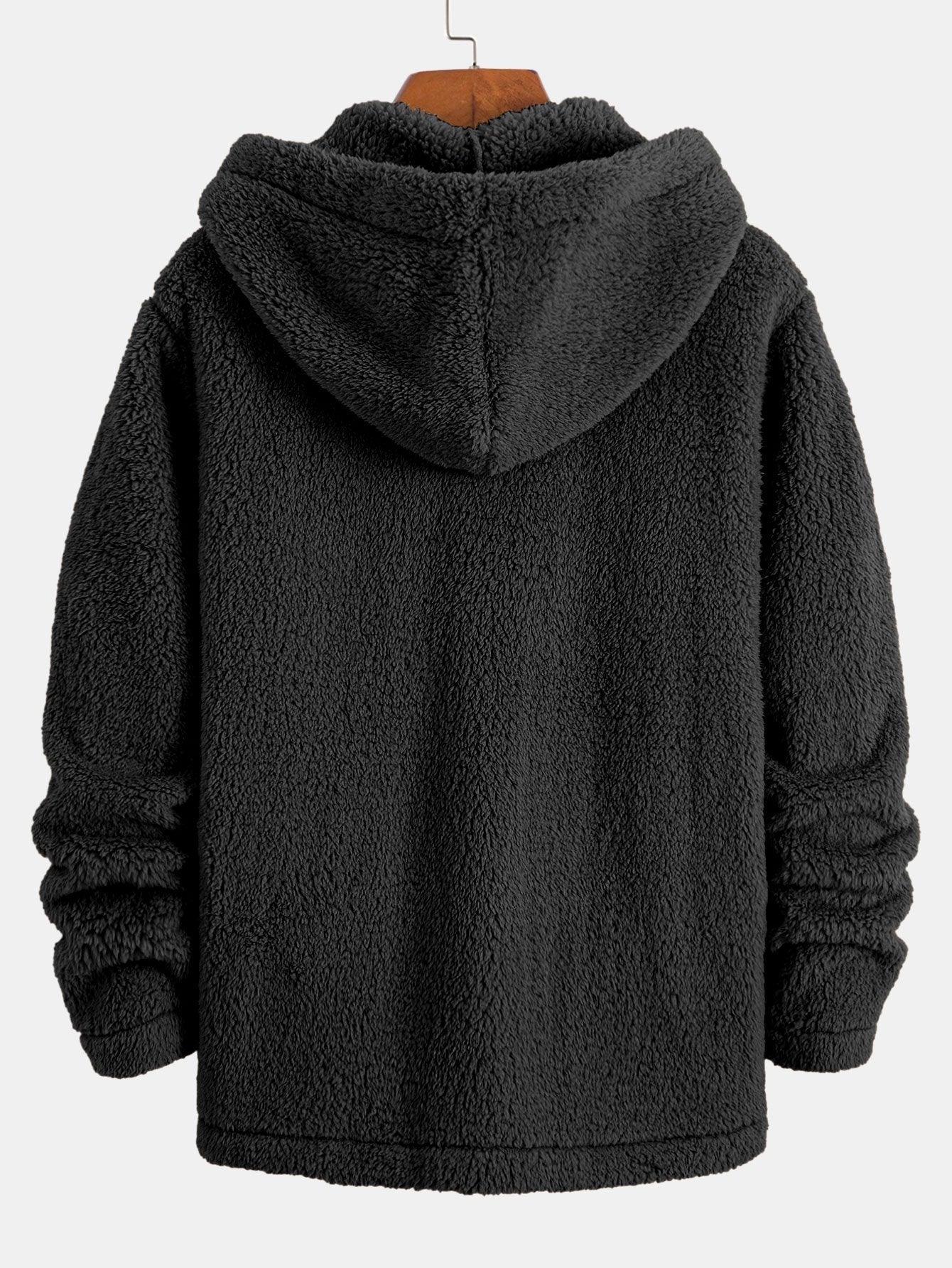 Teddy™ Fleece Button Up Hooded Coat